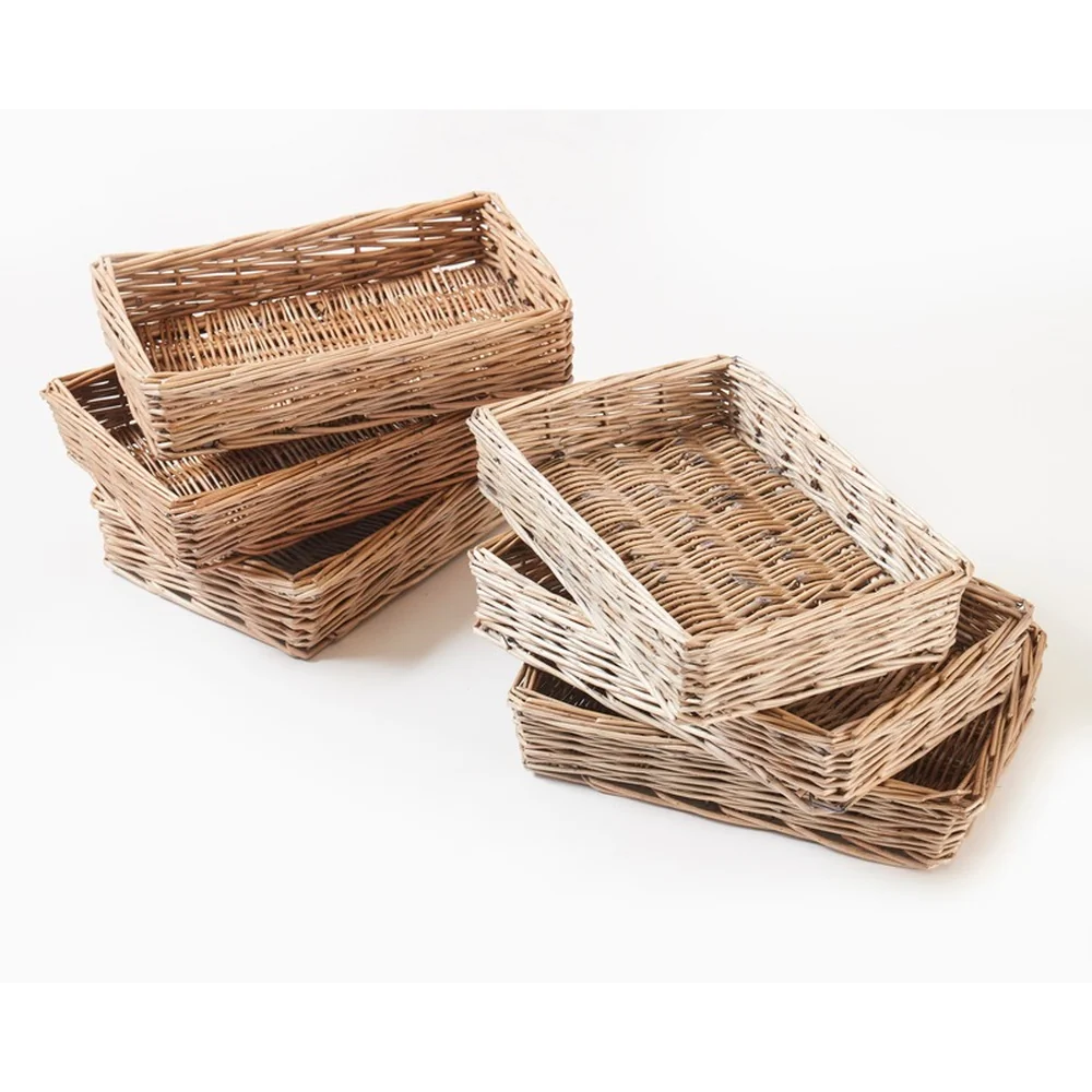 Silvery Padstow Baskets - Small - Set of 6