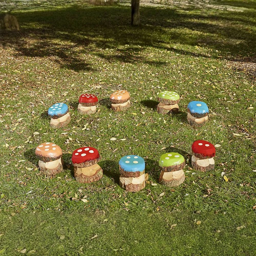 Mini Mushroom Number Seats (10Pk)