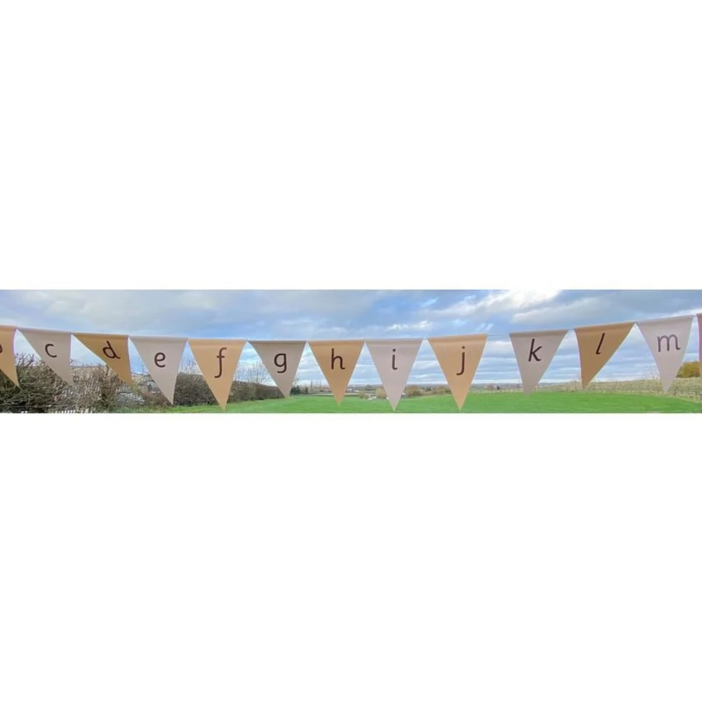 Natural Alphabet Bunting