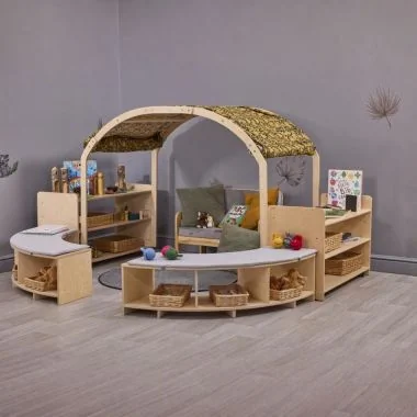 Rookie High 3-Seater Curve Set - (H)31cm