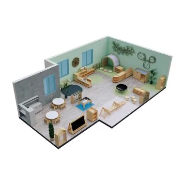Medium Indoor Toddler Room (Ages 2-3)