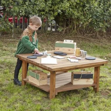 Square Workstation Table with Resources Bundle