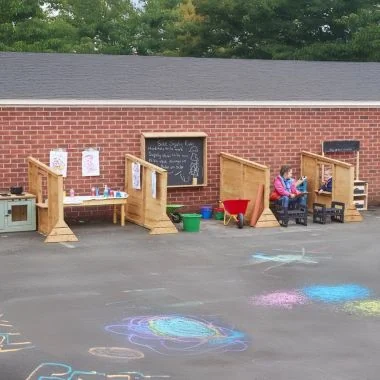 Playground Dividers 4 Pack with Crates Set