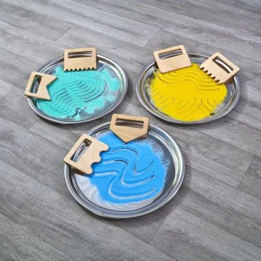 Sensory Magnetic Mirror Trays, Sand and Combs Set