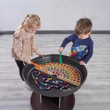 Deep Spot Tray, Cable Drum with Magnetic Rainbow Maker and Magnetic Marbles Set
