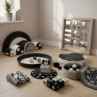 Black & White Area Baby Room Resources Bundle - (Ages 0-2)