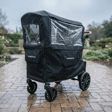 L4 Quad Stroller Wagon Jet Black Bundle