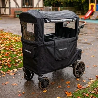 L2 Quad Stroller Wagon Jet Black Bundle