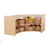 Rookie Large Curve Open Shelving Unit - (H)59.5cm