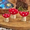 Felt Mushrooms Dwellings - Set of 3