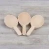 Short Handle Wooden Spoons - Pack of 3