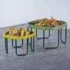 Small World - Cityscape, Volcano and Cave Scene - Set of 2
