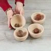 Tiny Wooden Bowls - Pack of 4