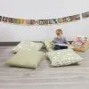 Wipeable Vinyl Woodland Floor Cushions - Set of 4