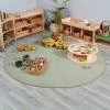 Large Round Rug - Green