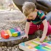 A Tray Of Play Wooden Blocks - 44 Piece Set