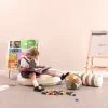 Sensory Jumbo Corduroy Ball Cushion Multi Coloured