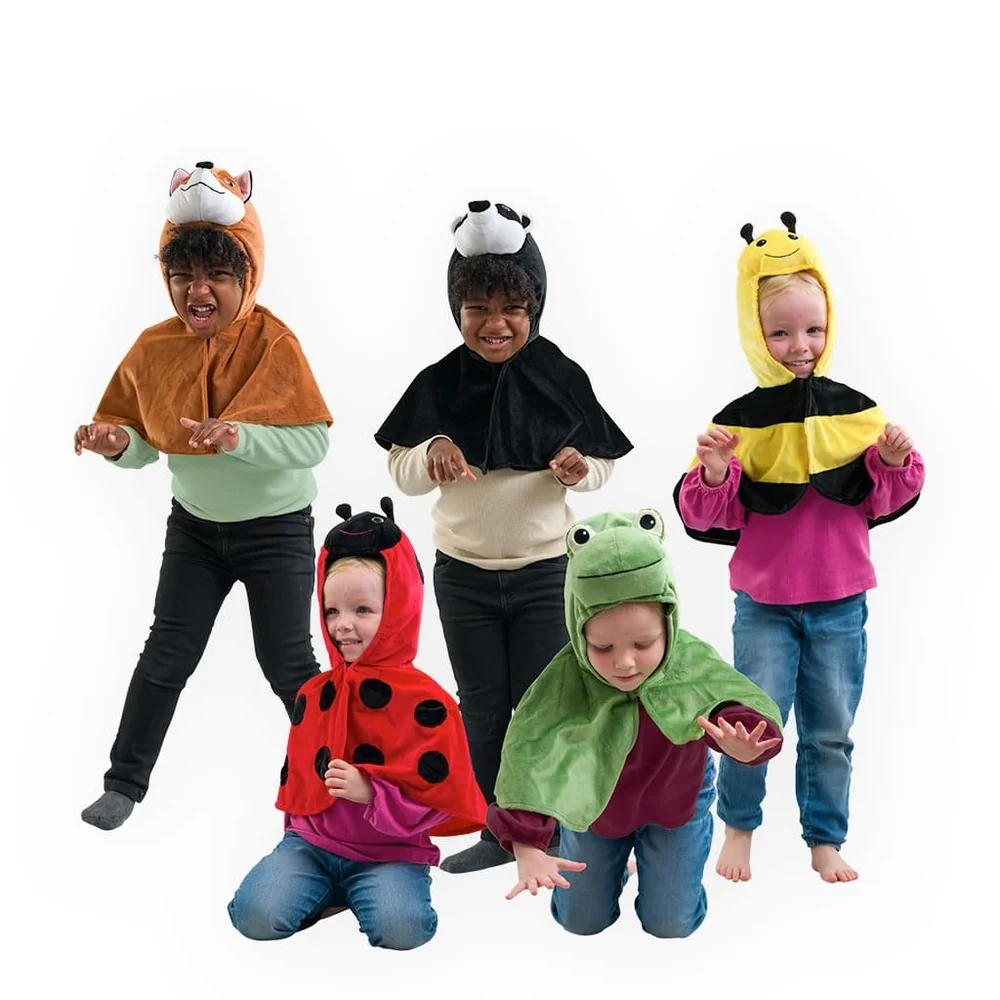 Woodland Creatures Capes Set of 5 Dress Up