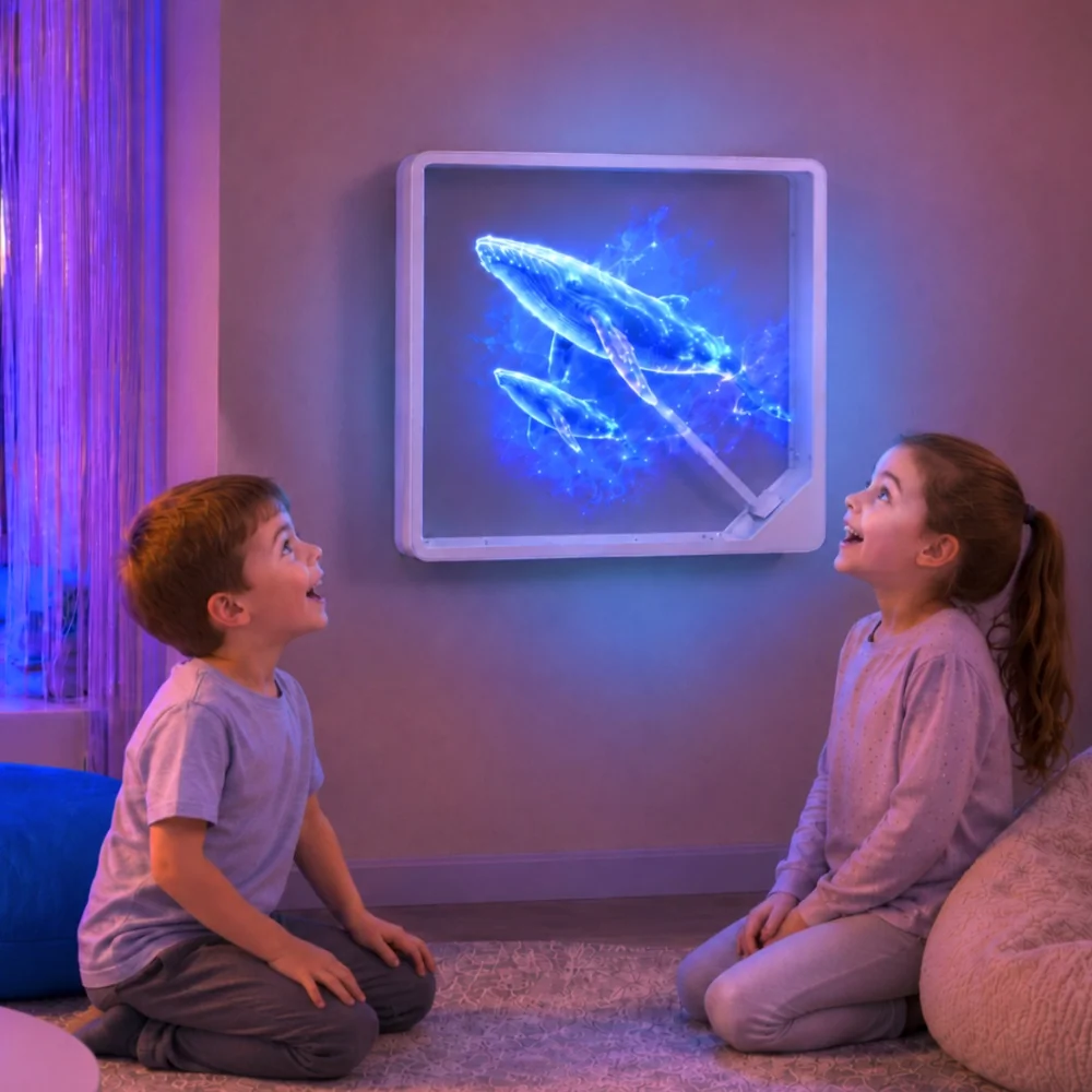 Square 3D Hologram with Speaker - 42cm