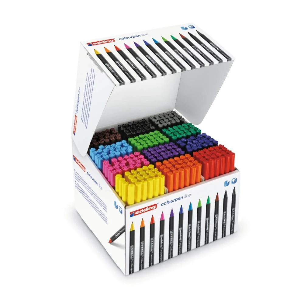 edding Colourpen Fine Colouring Pens  Assorted Colours - Pack of 288