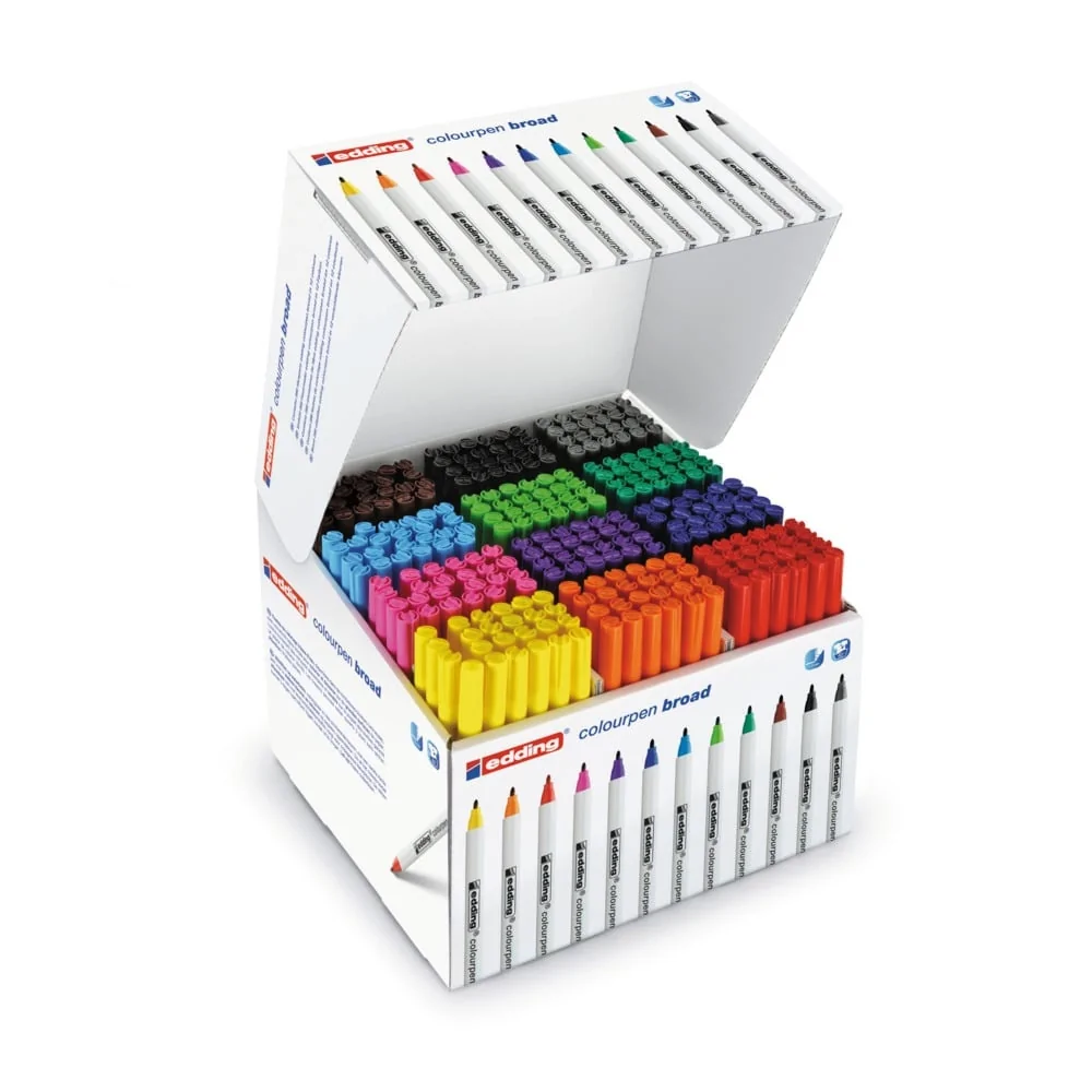edding Colourpen Broad Colouring Pens  Assorted Colours - Pack of 288